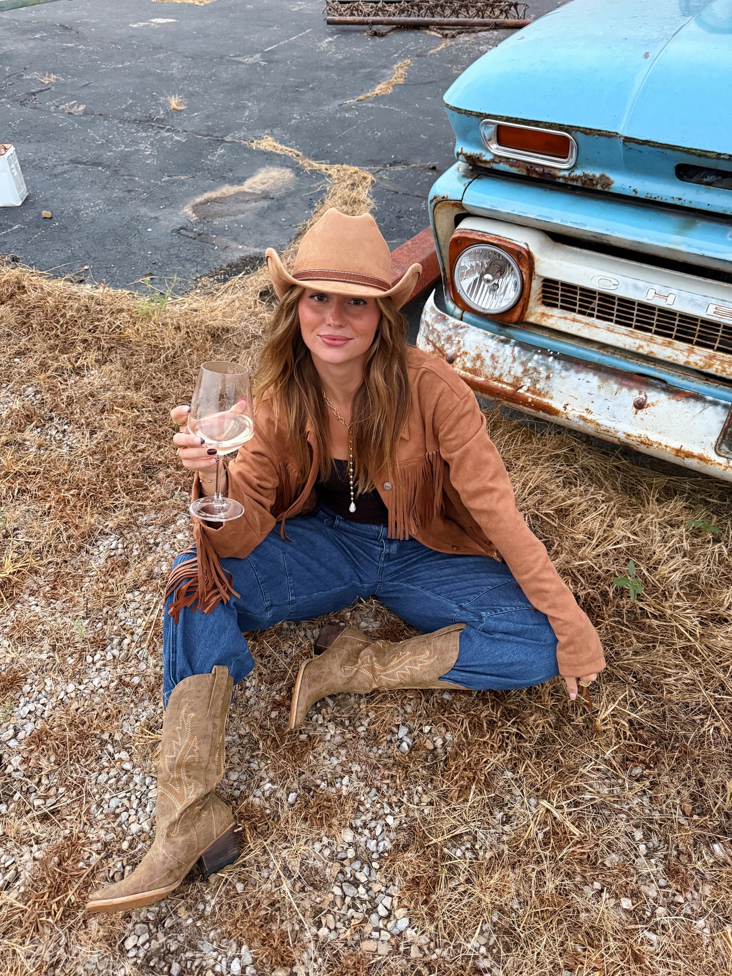 Suede Fringe Jacket
