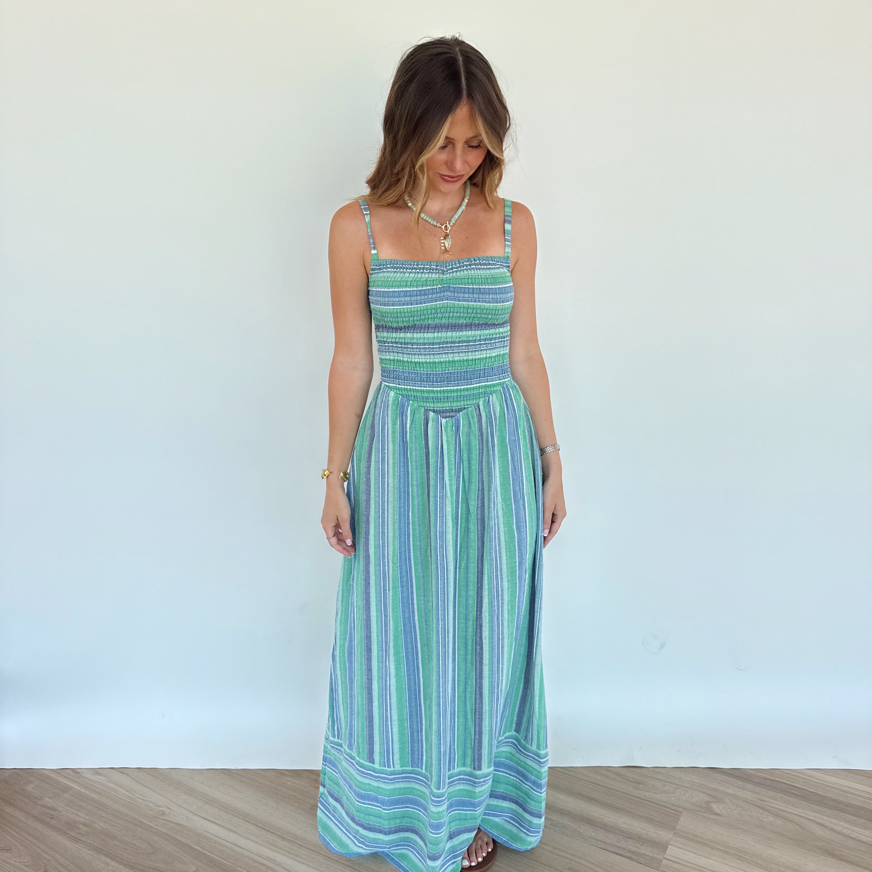 Green and Blue Maxi