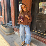 Brown Chunky Knit Sweater