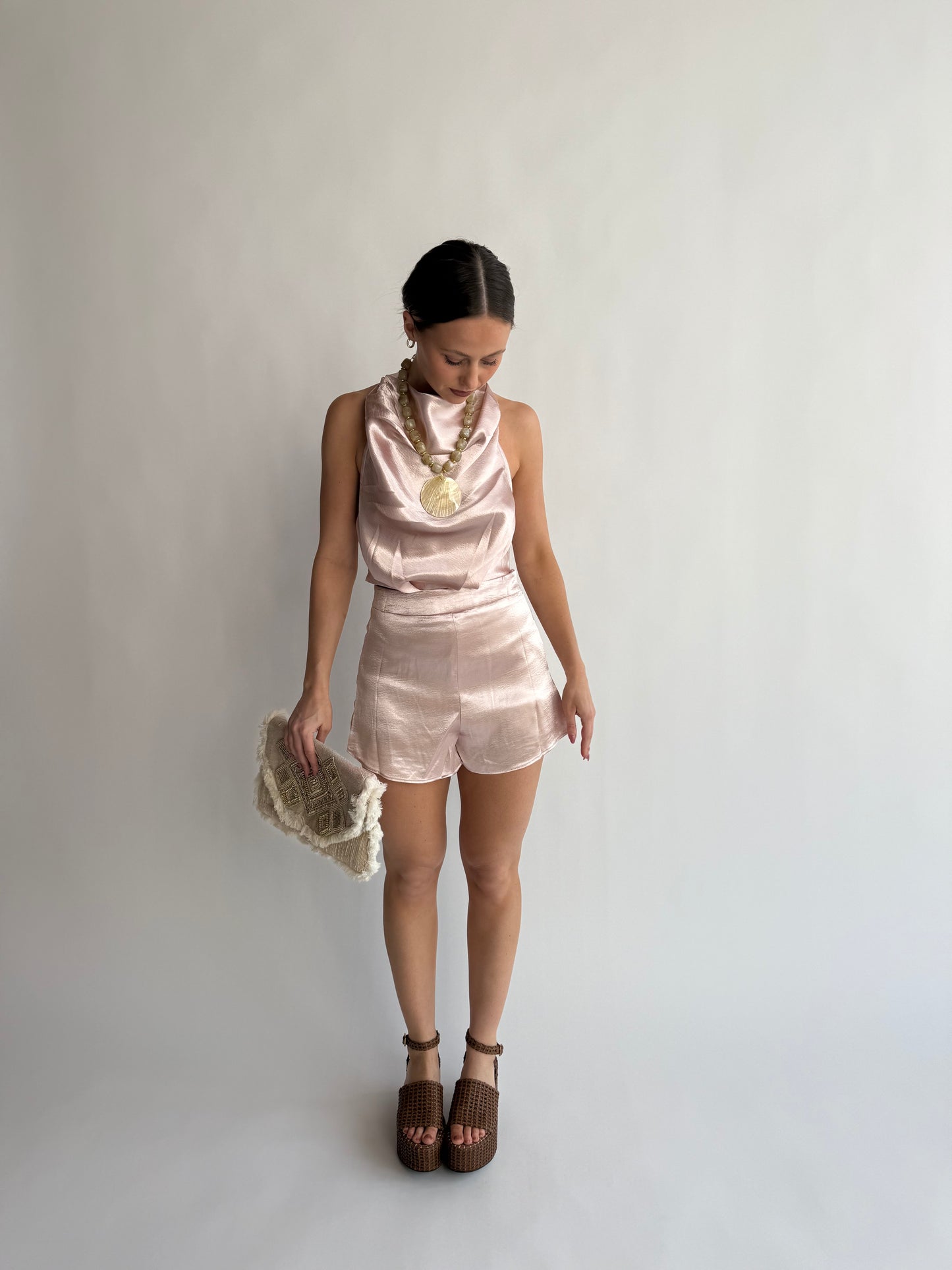 Rose Satin Set