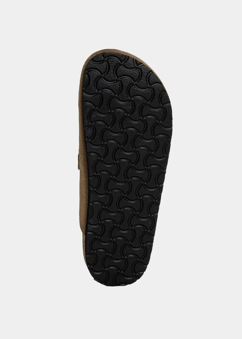 Taupe Suede Ariana Mule