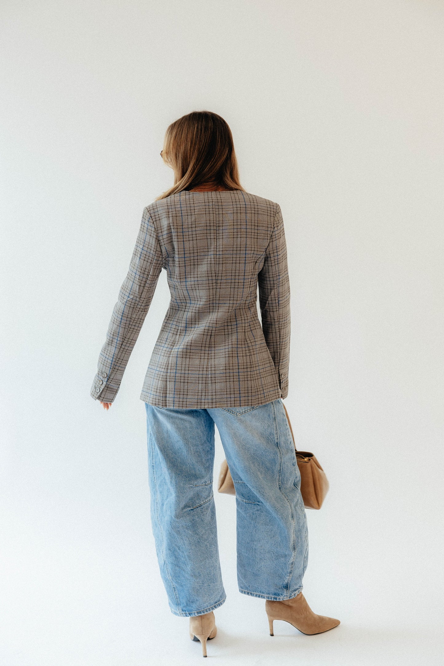 Mylie Gingham Jacket Top