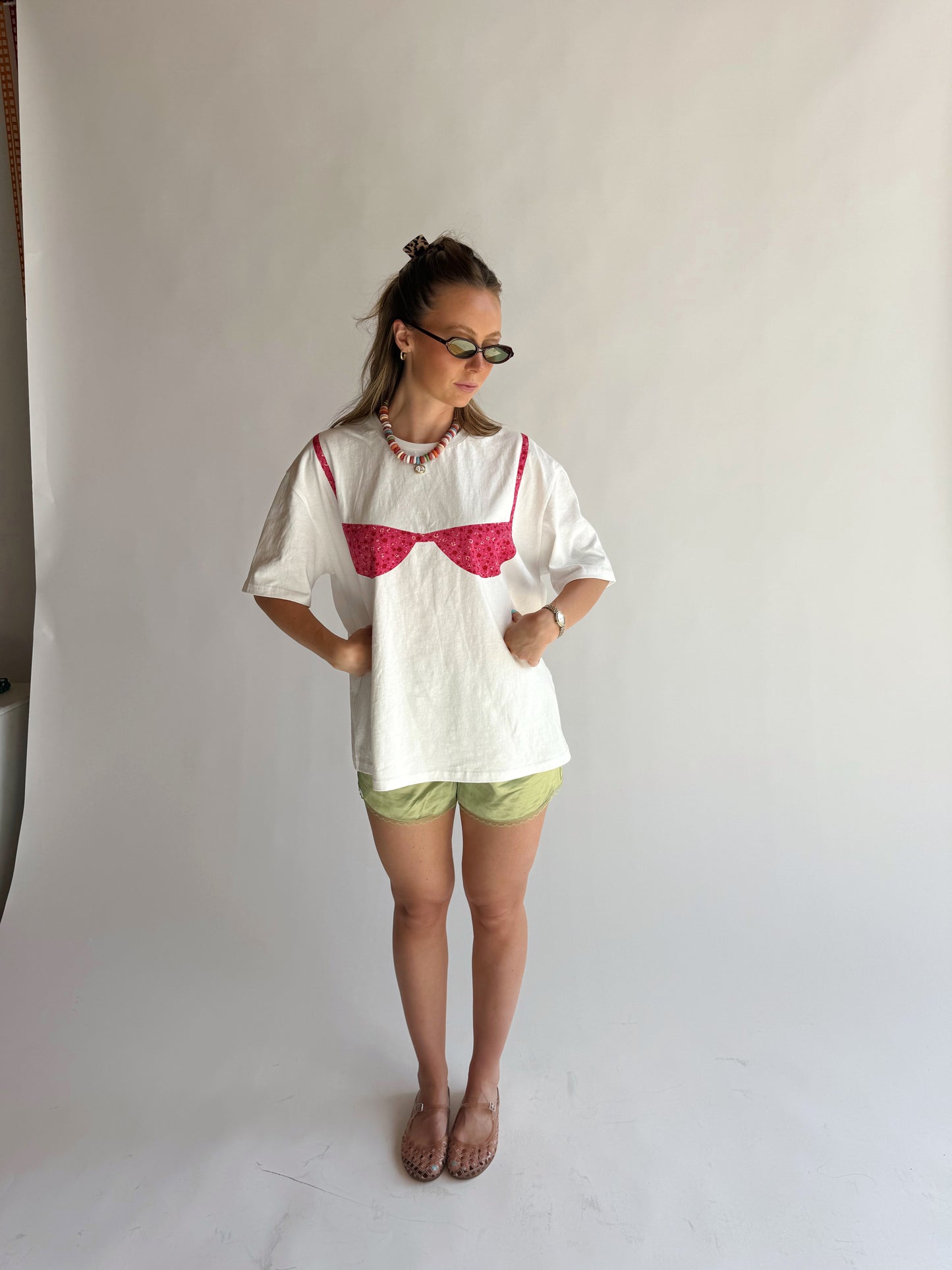 Bikini Tee (Pink Floral)