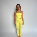 Sporty Lined Tank (YELLOW)