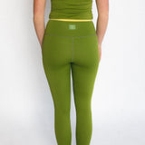 Sporty Double Layer Leggings (Green)