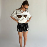 Polka Dot Lace Shorts