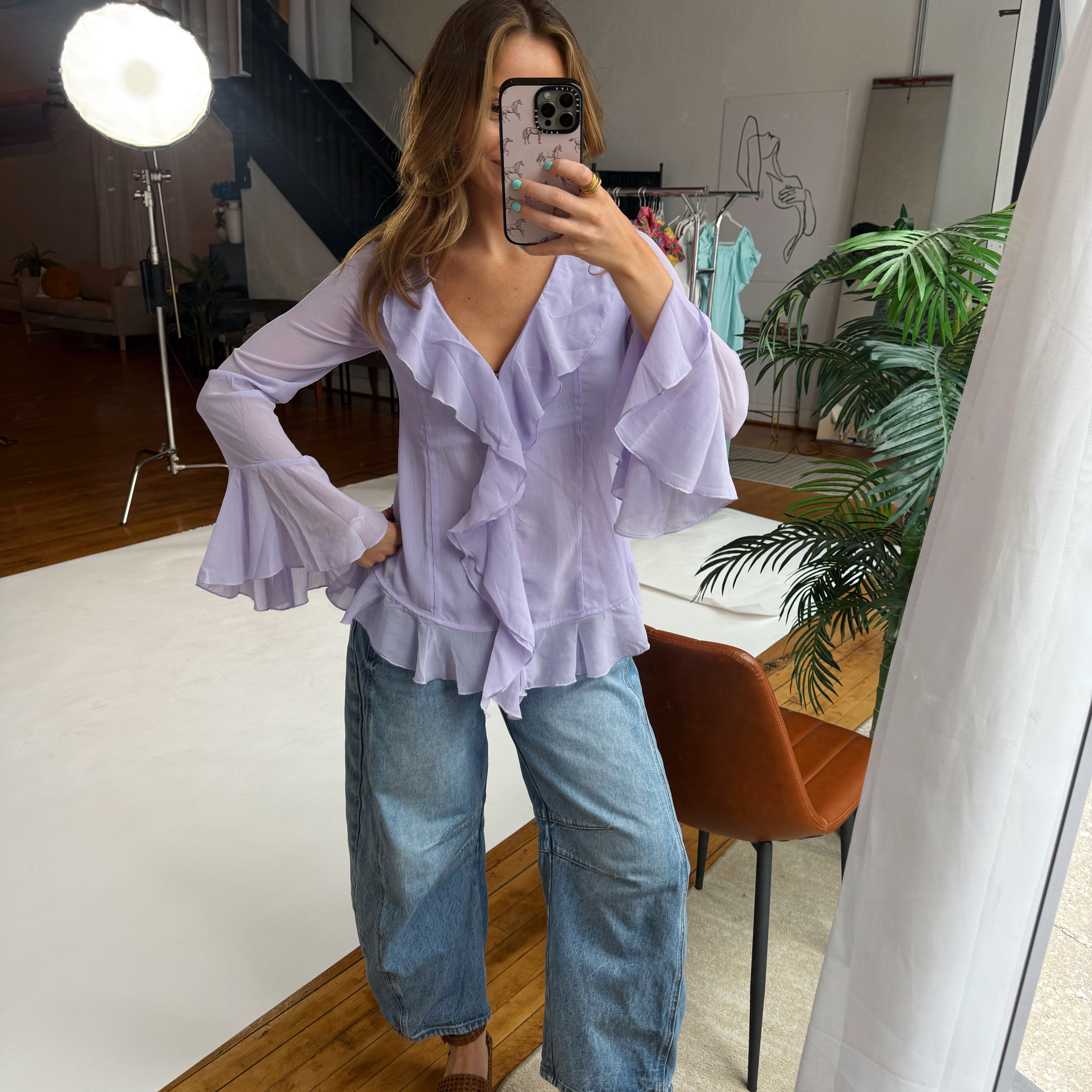 Lavender Blouse