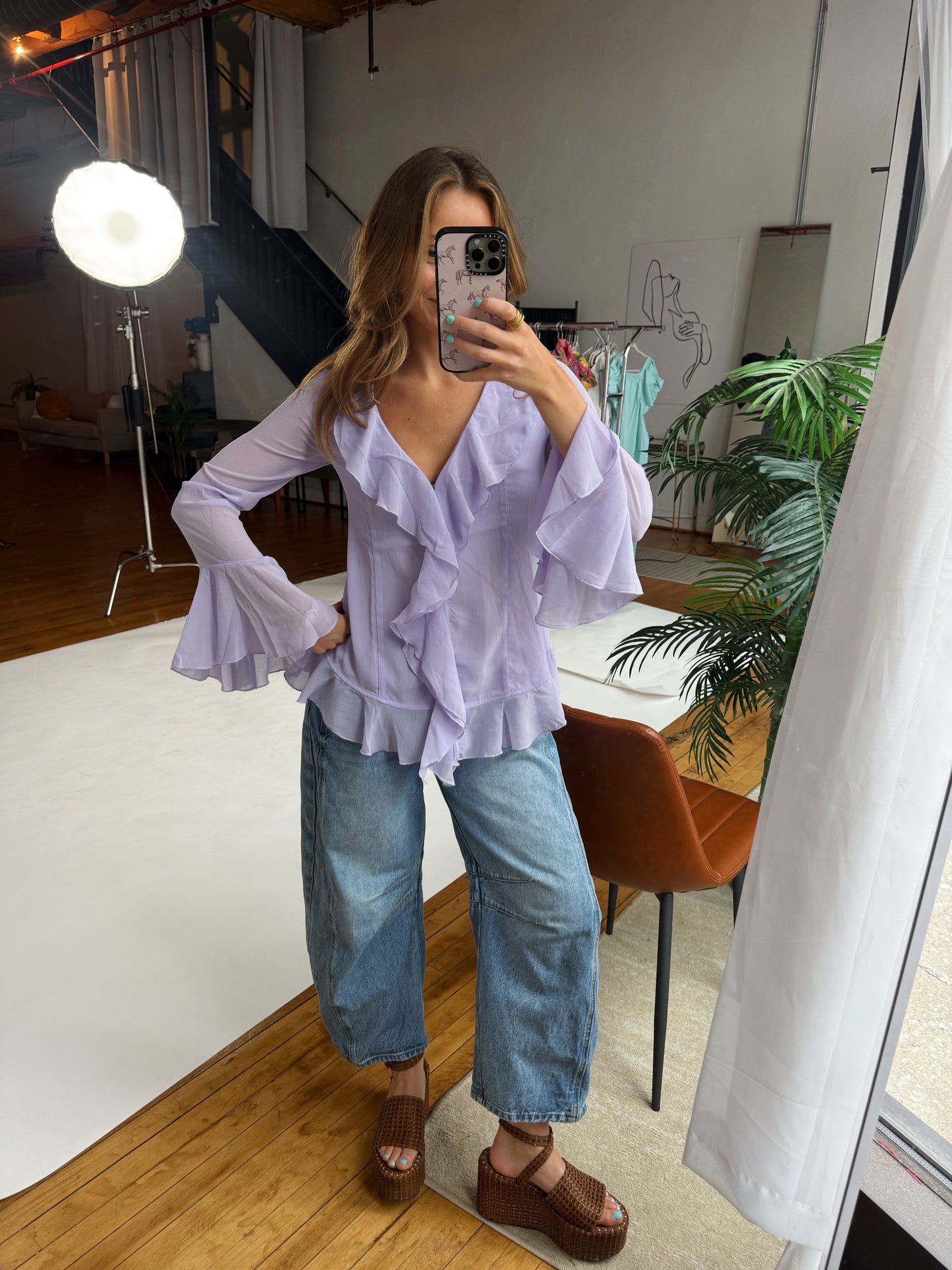 Lavender Blouse