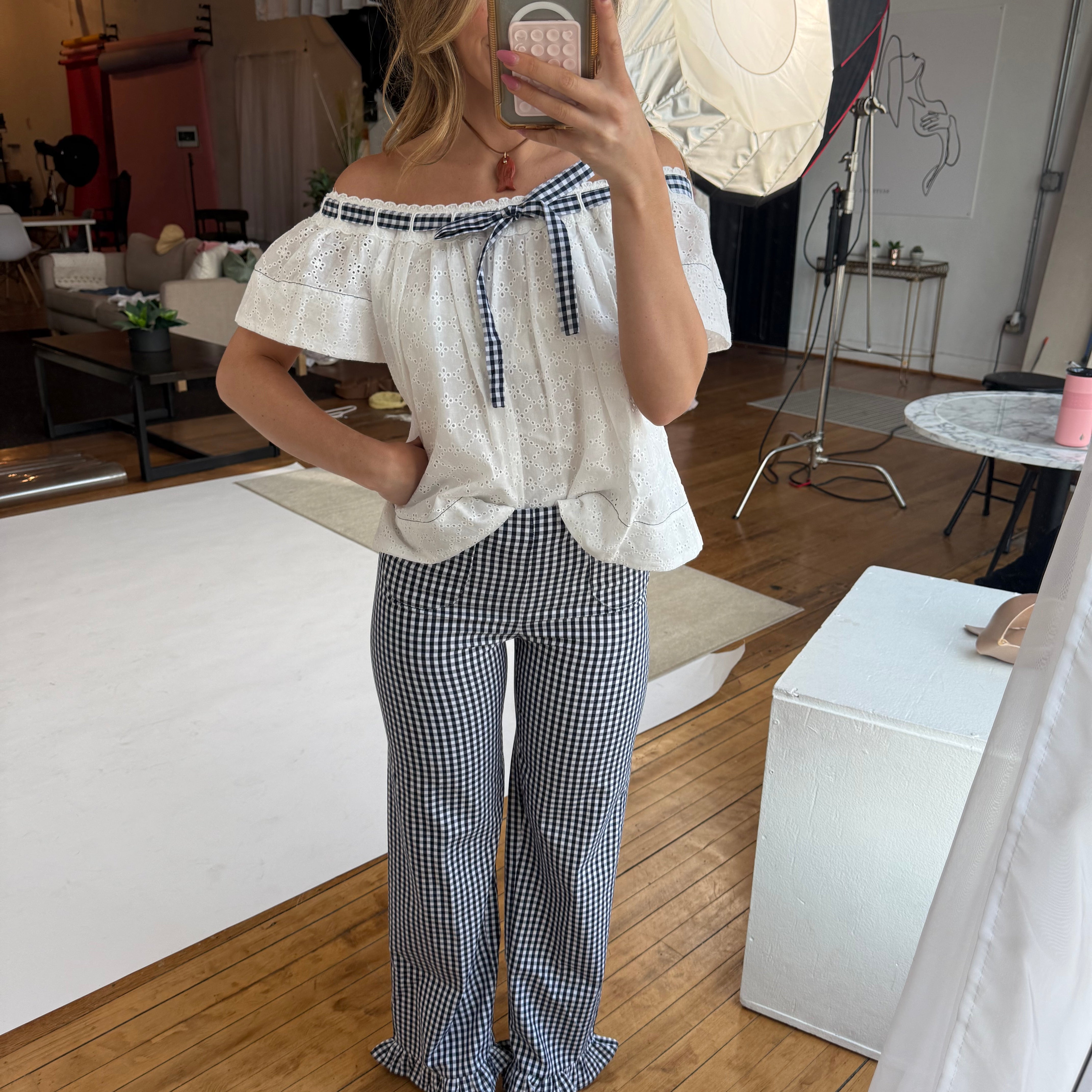 Sofia Gingham Pants