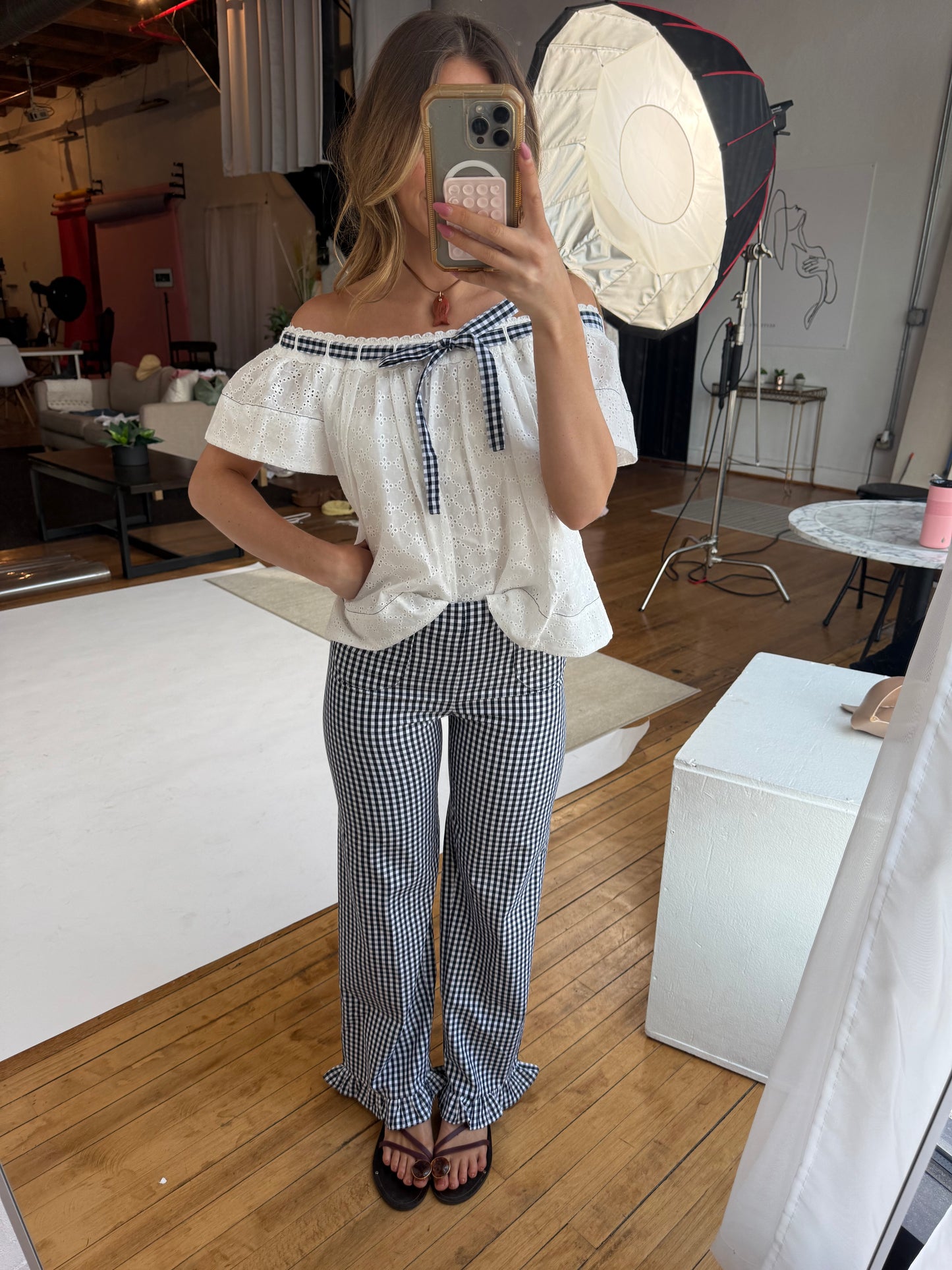 Sofia Gingham Pants