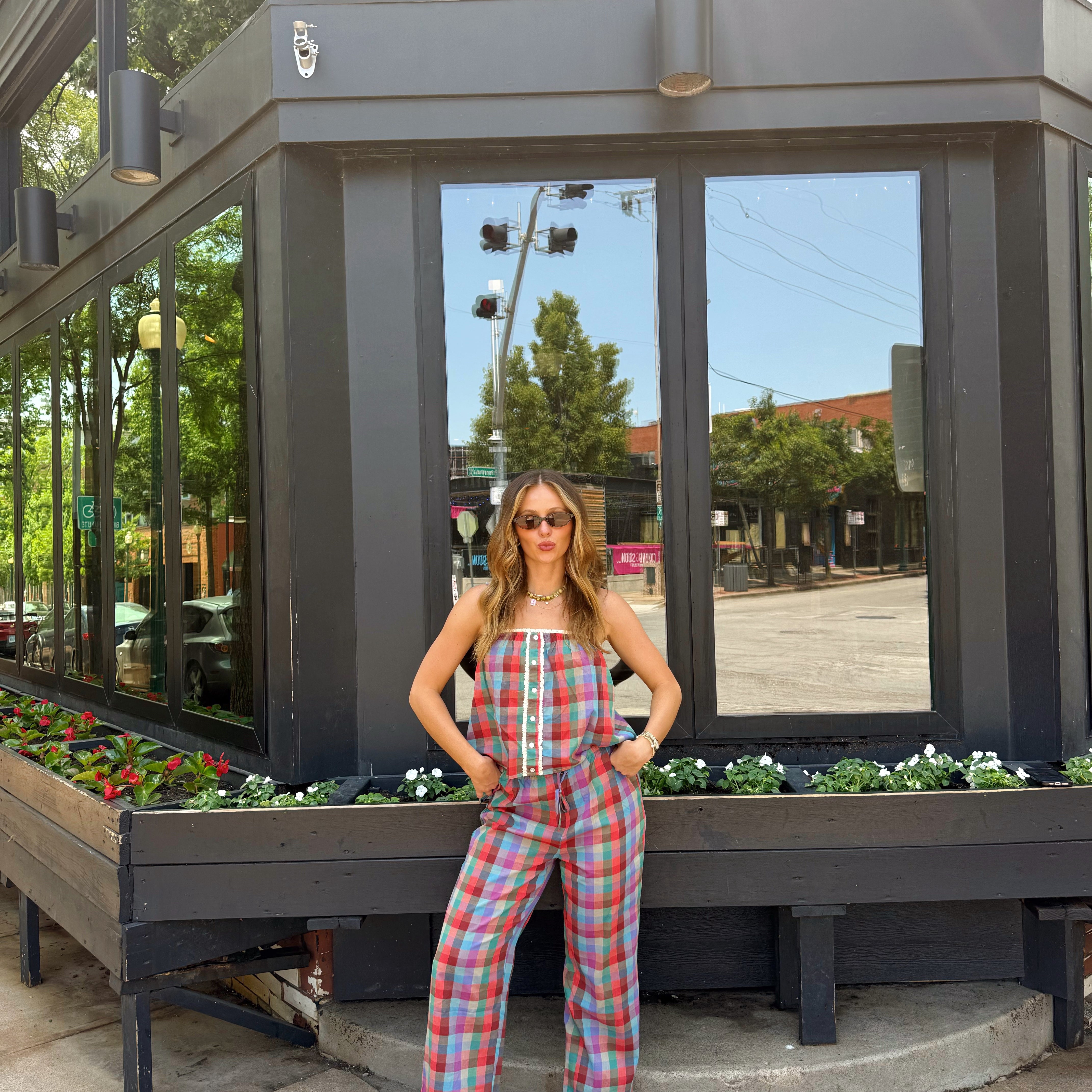 Veronica Plaid Set