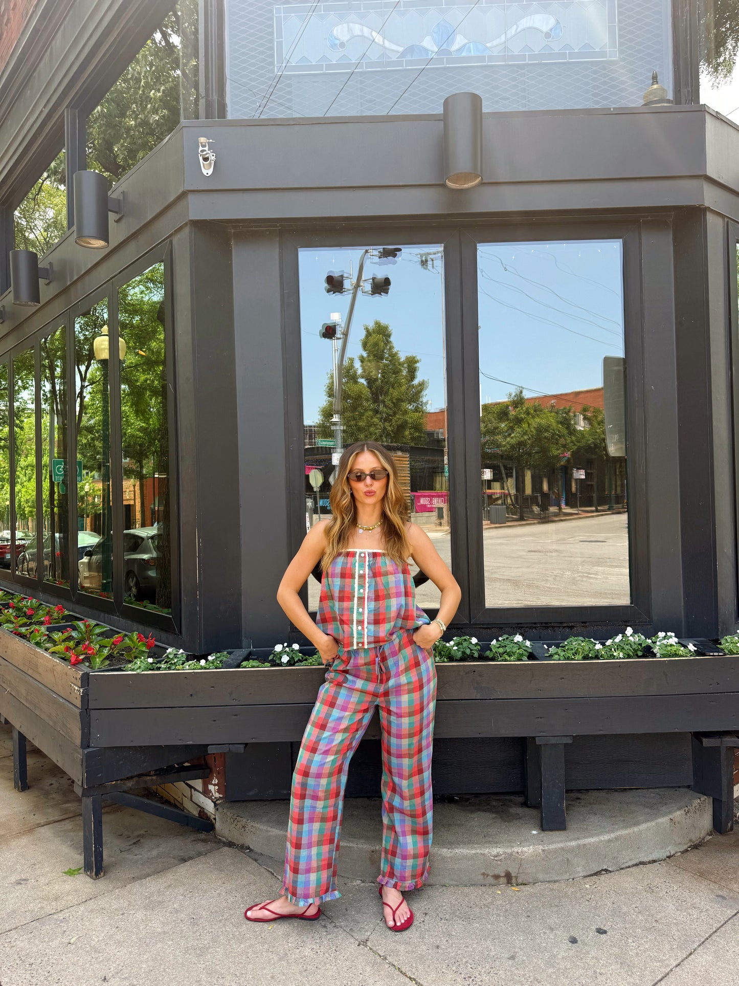 Veronica Plaid Set