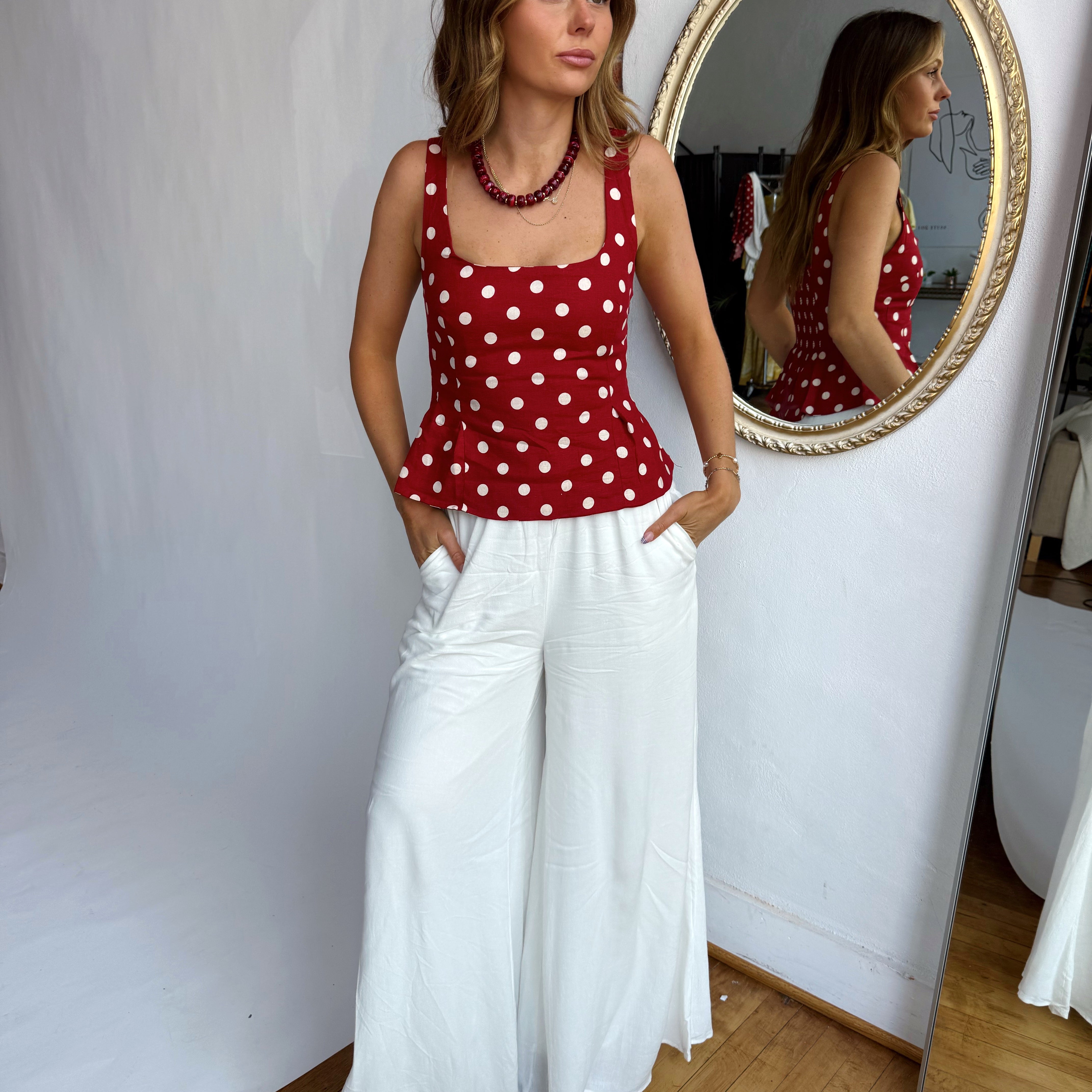 Nataly Polka Dot Top