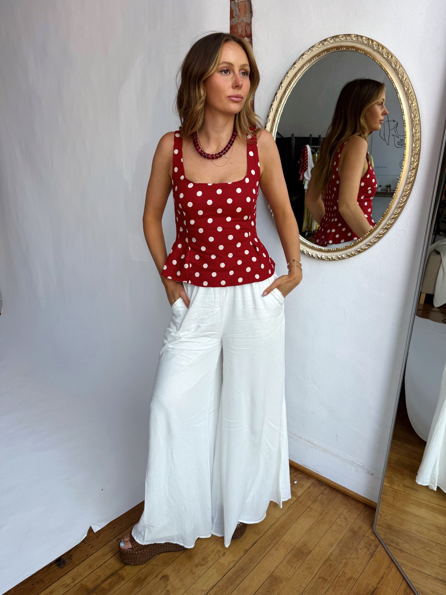 Nataly Polka Dot Top