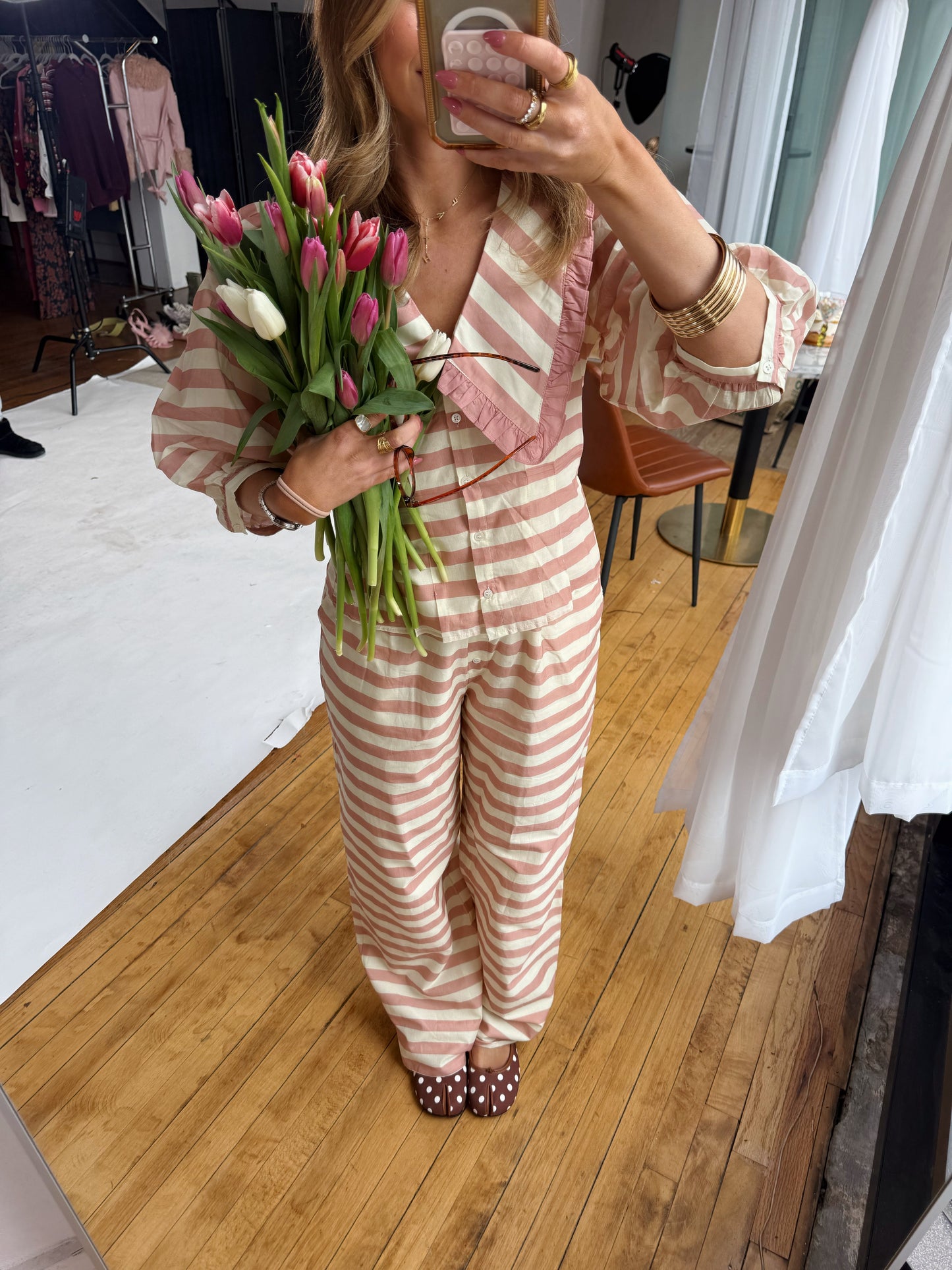 Frankie Striped Blouse