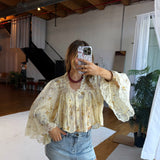Yellow Floral Blouse