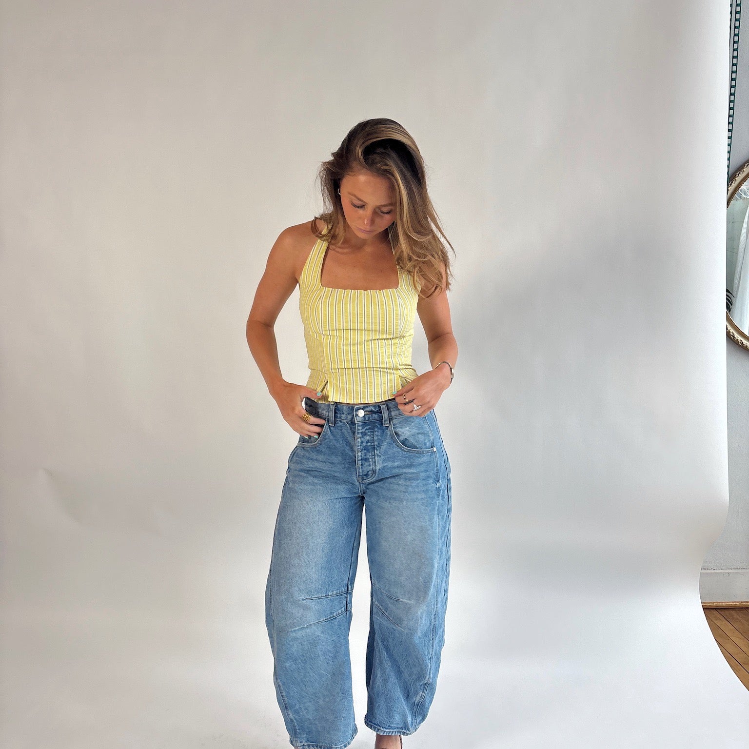 Lime Halter Top