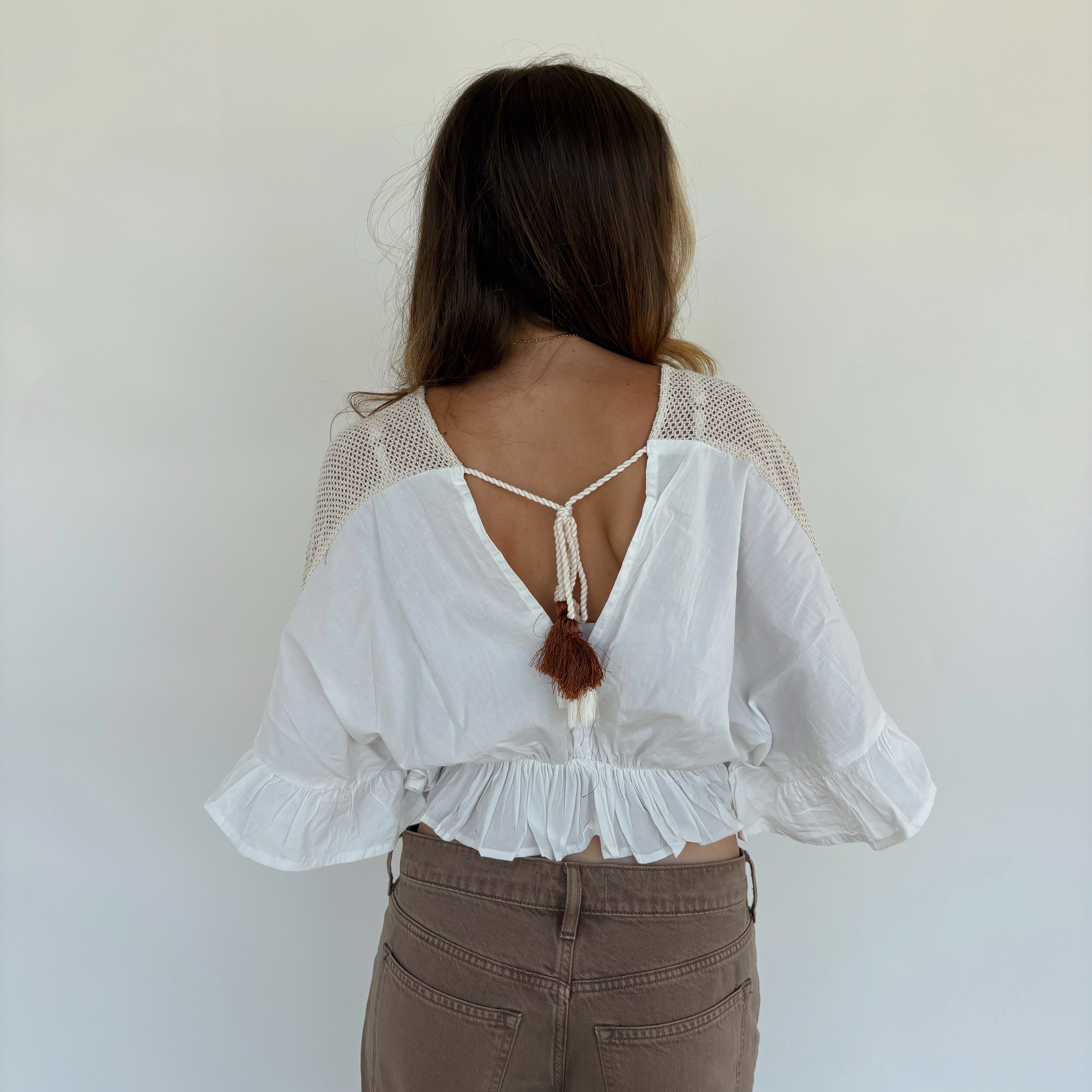 Crochet Ruffle Top