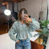 Shea Floral Smocked Blouse