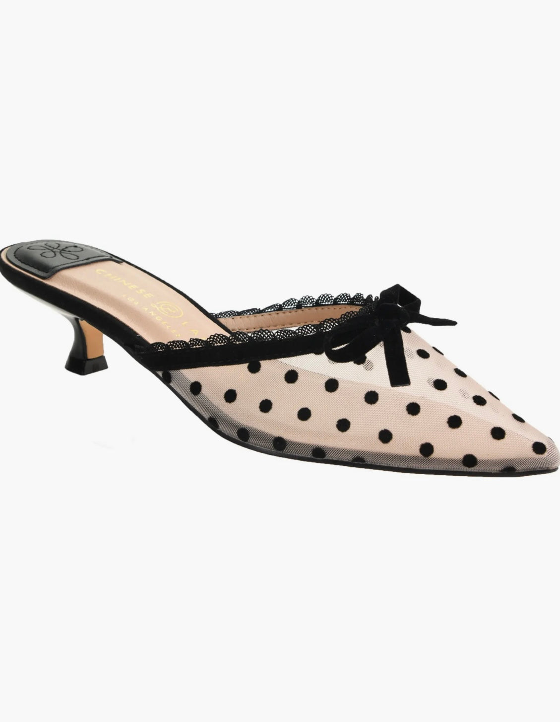 Polka Dot Kitten Heels