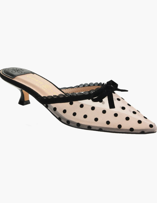 Polka Dot Kitten Heels
