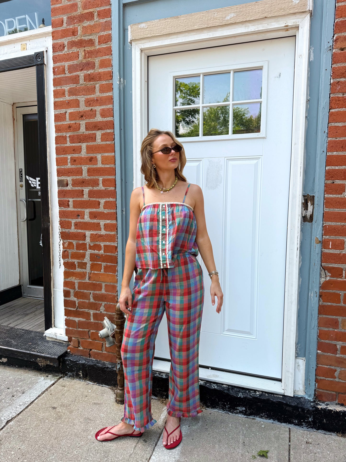 Veronica Plaid Set