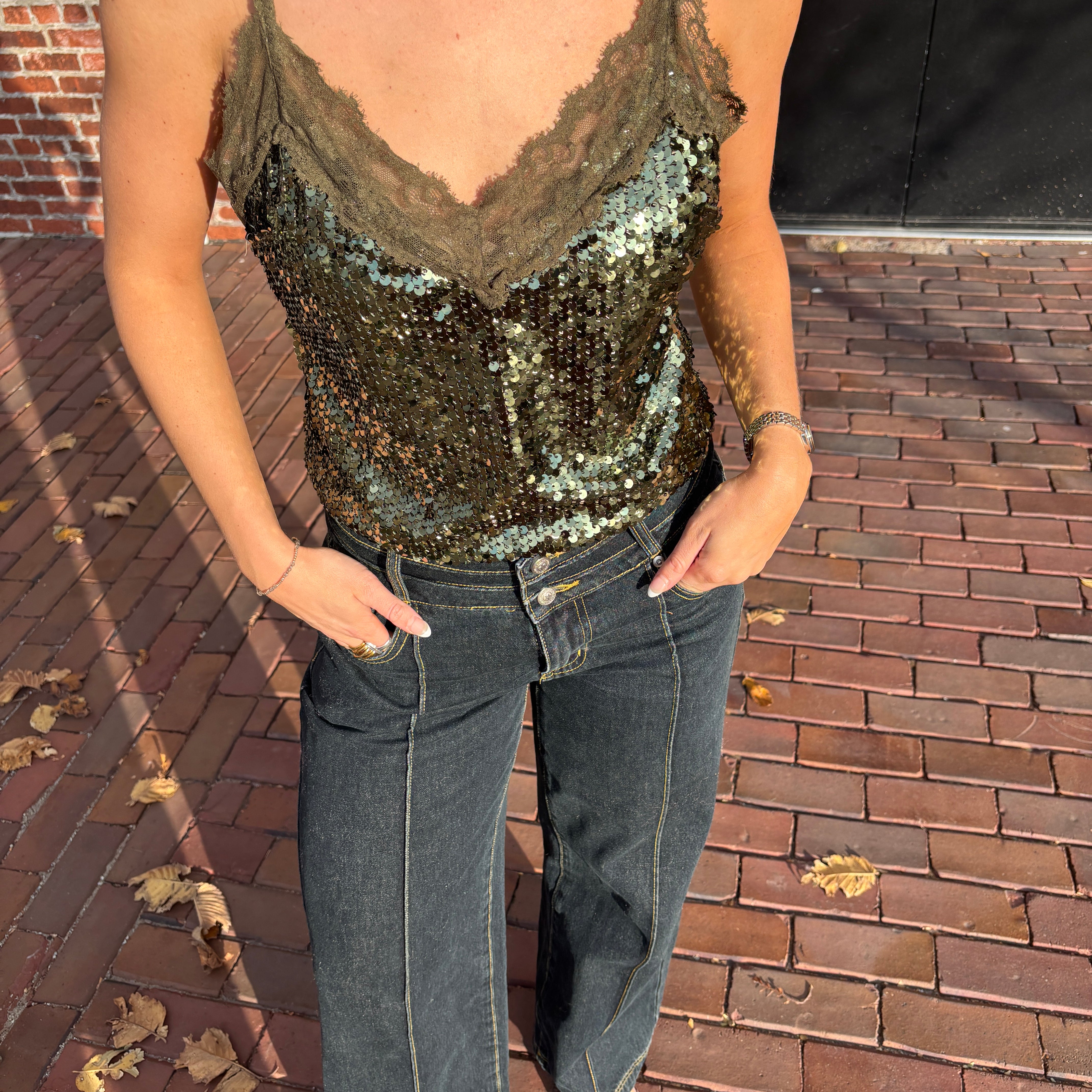 Bridgette Sequin Tank