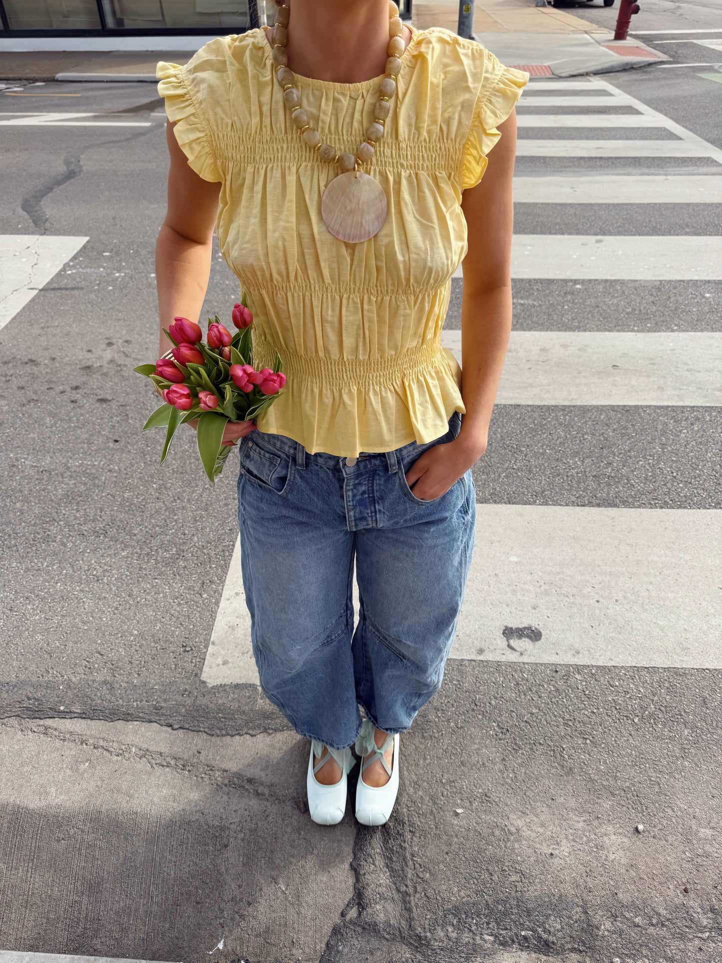 Sunshine Smocked Top