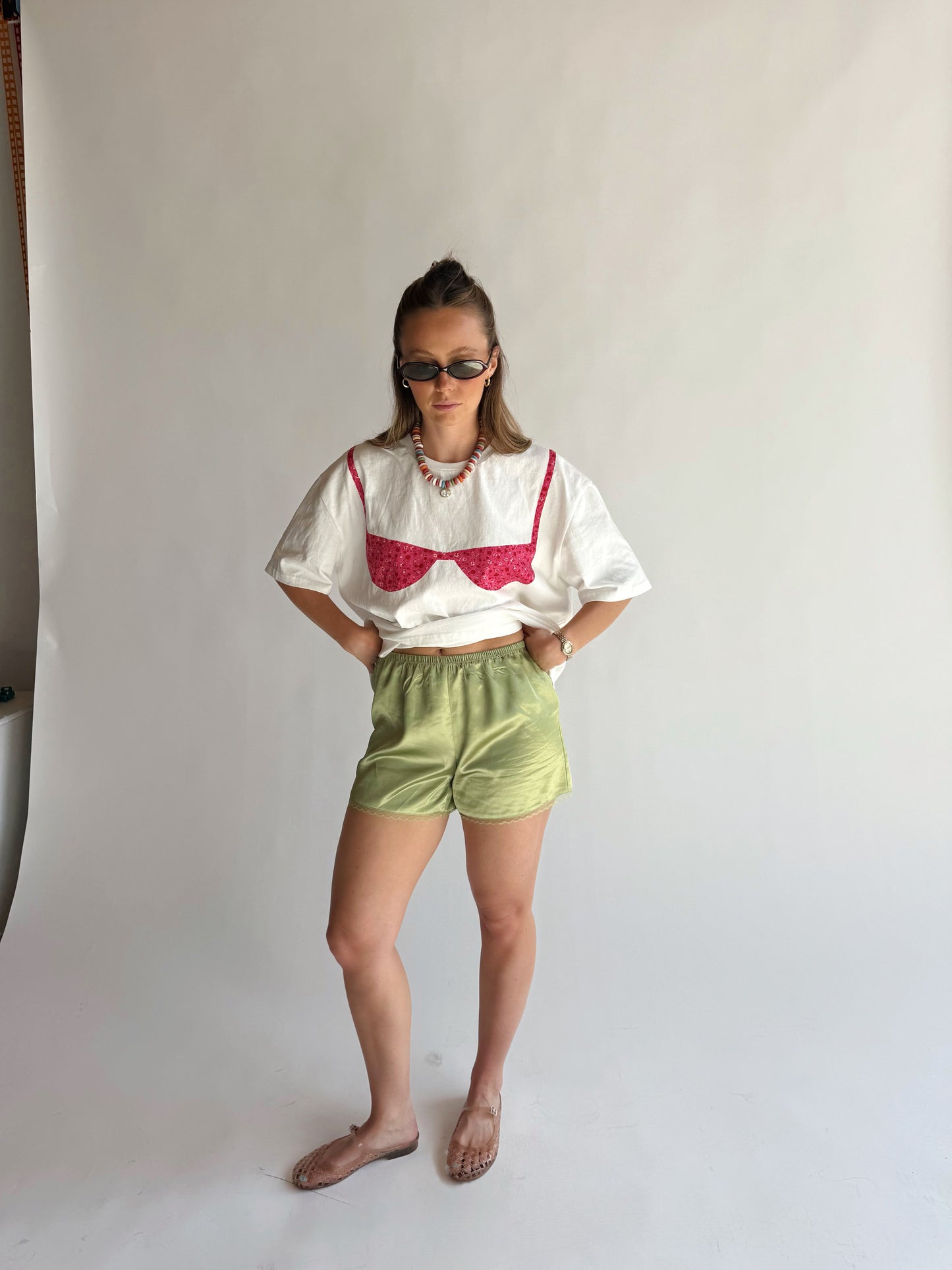 Satin Shorts (Green)
