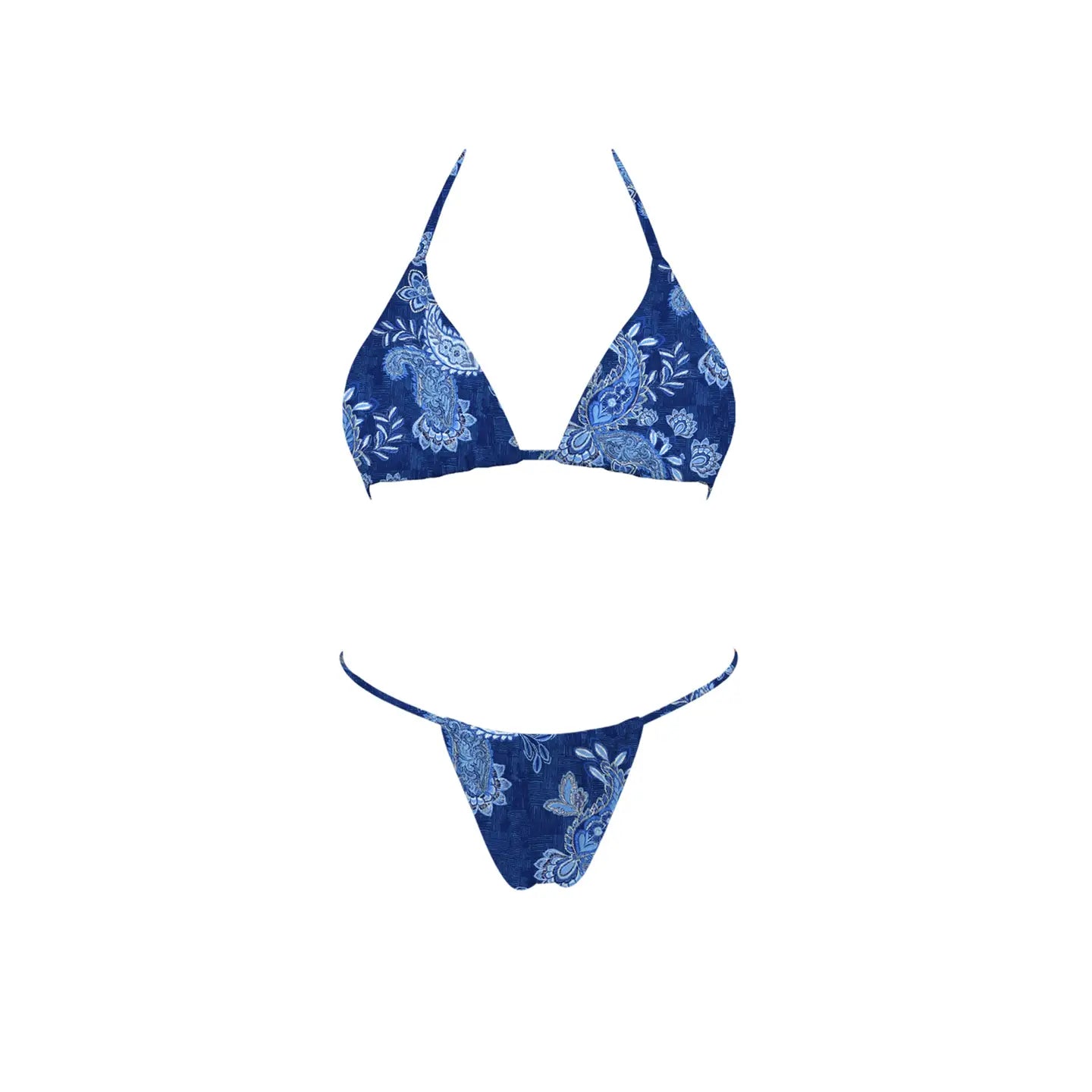 Blue Bandana Bikini Set