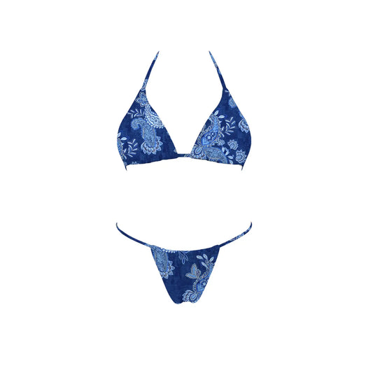 Blue Bandana Bikini Set