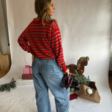 Katherine Striped Polo Sweater