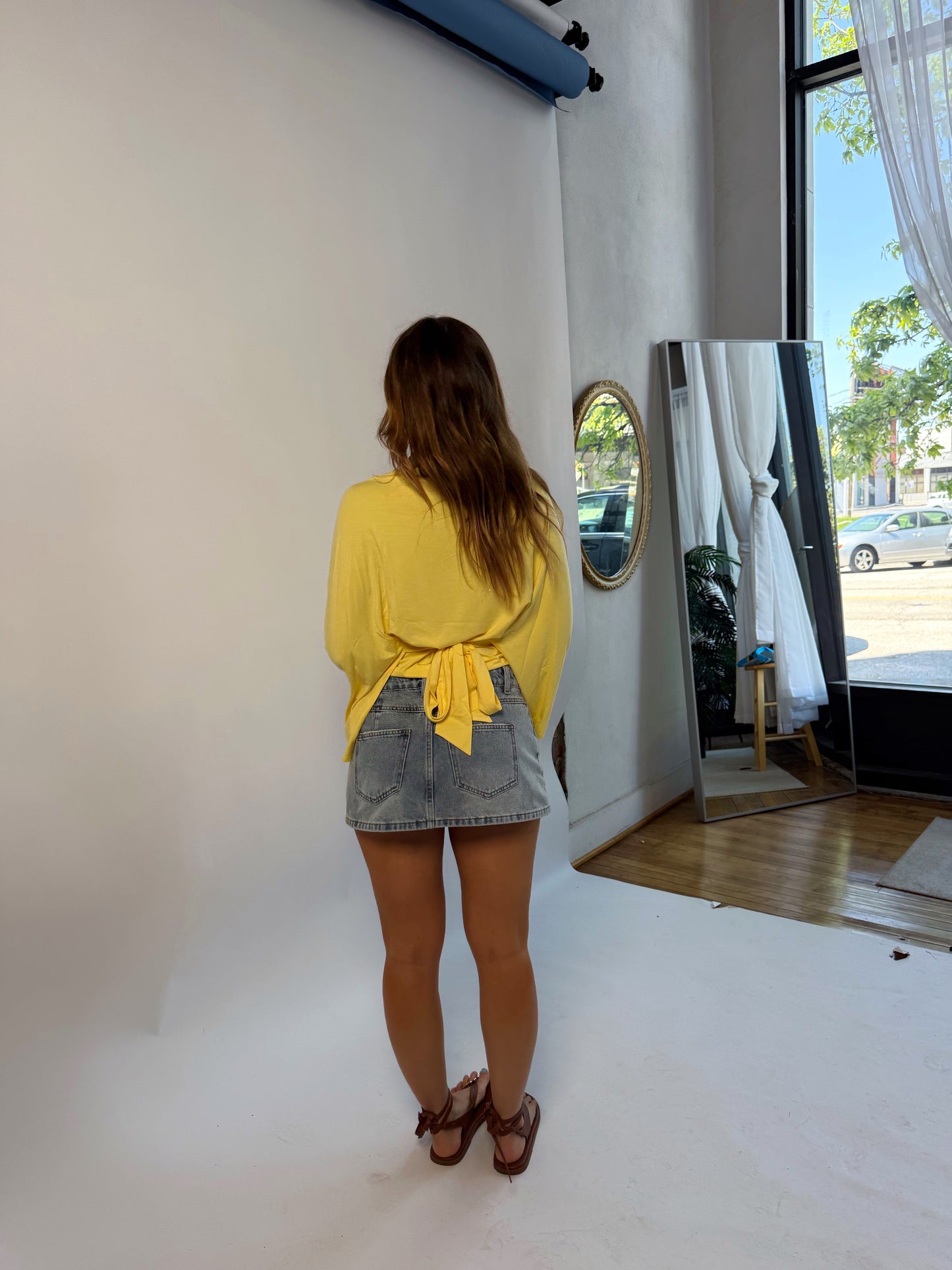Allyson Back Tie Top