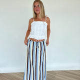 Cocoa Striped Skirt