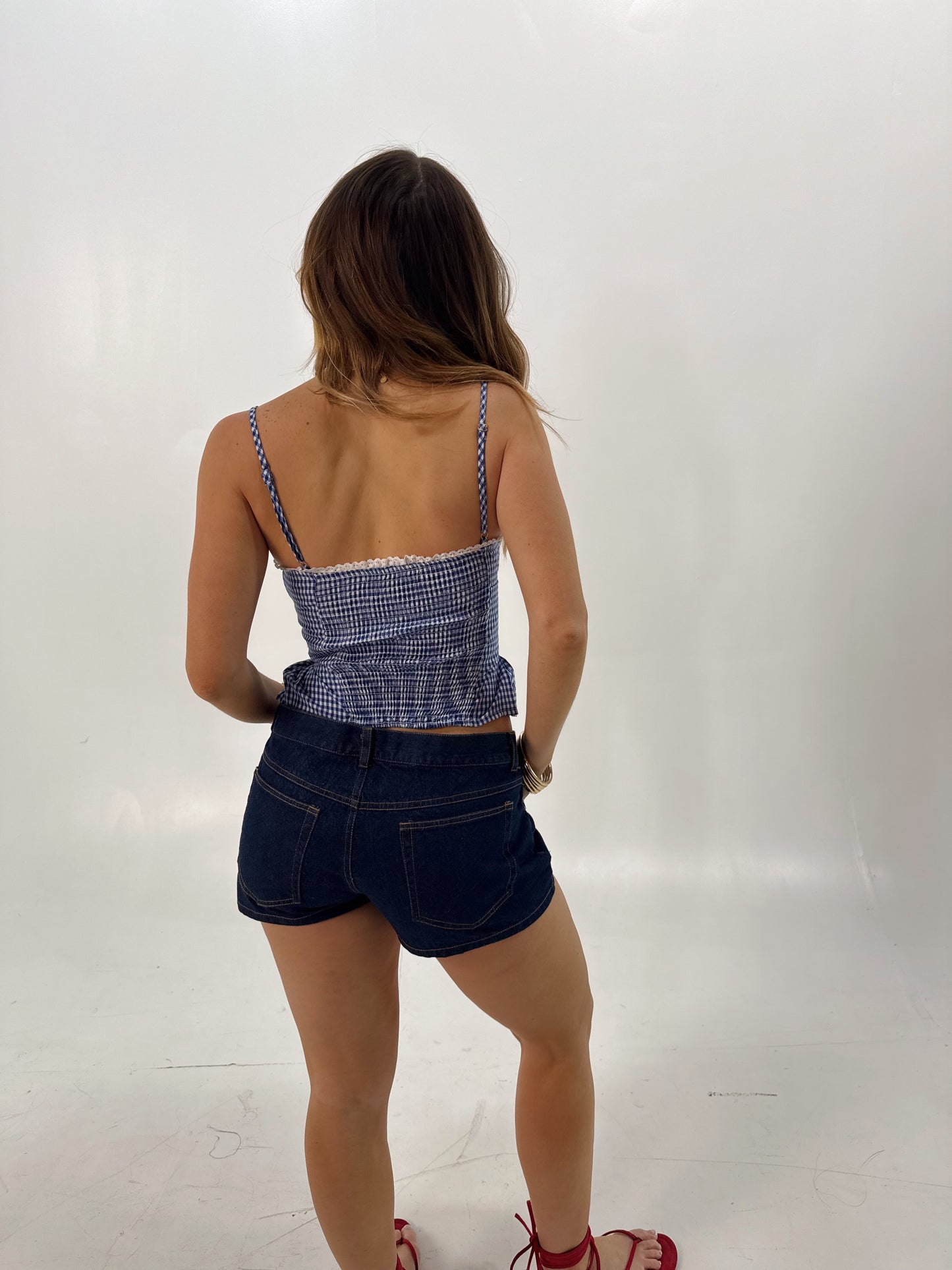 Classic Low Rise Denim Shorts