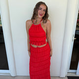 Tomato Red Crinkle Set