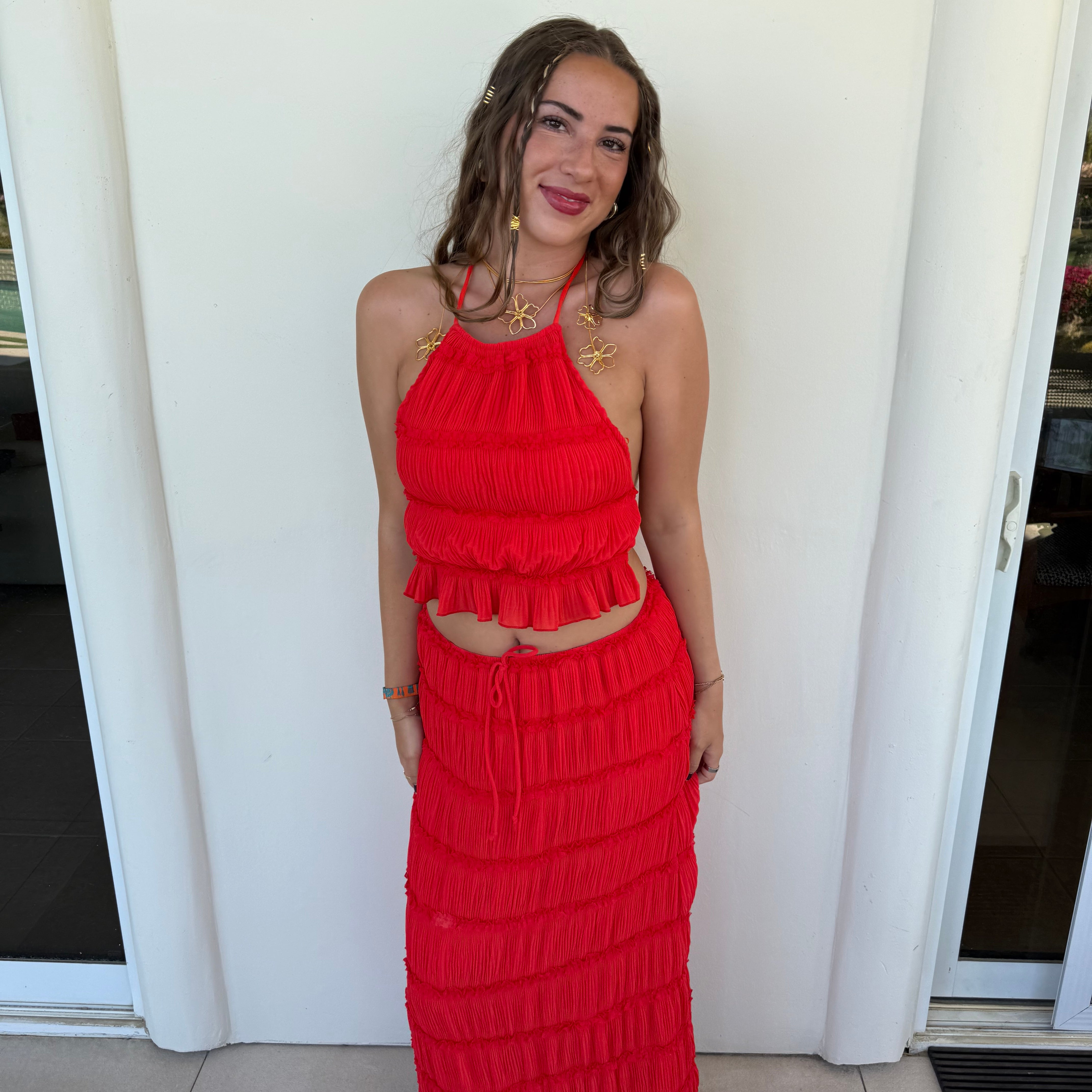 Tomato Red Crinkle Set