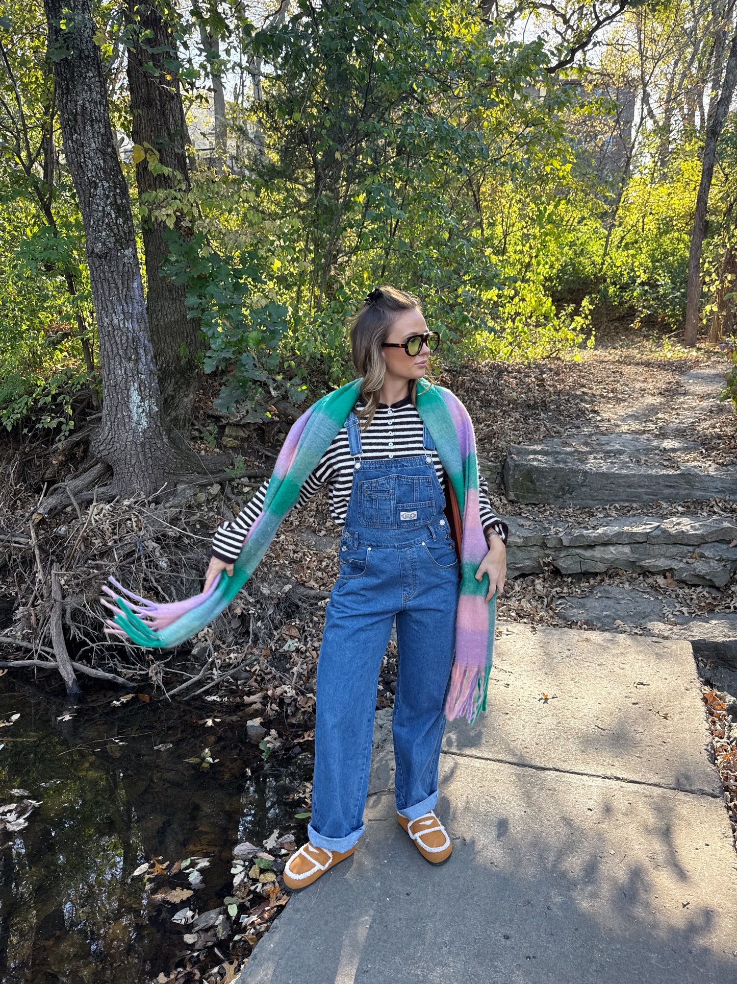 Sarah Retro Denim Overalls