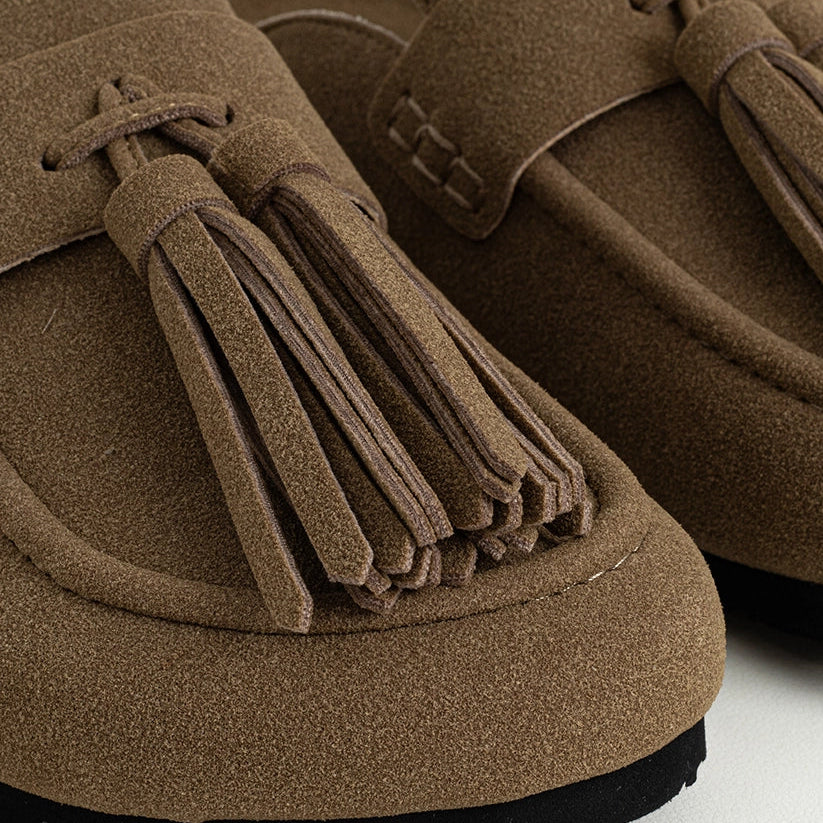 Taupe Suede Ariana Mule