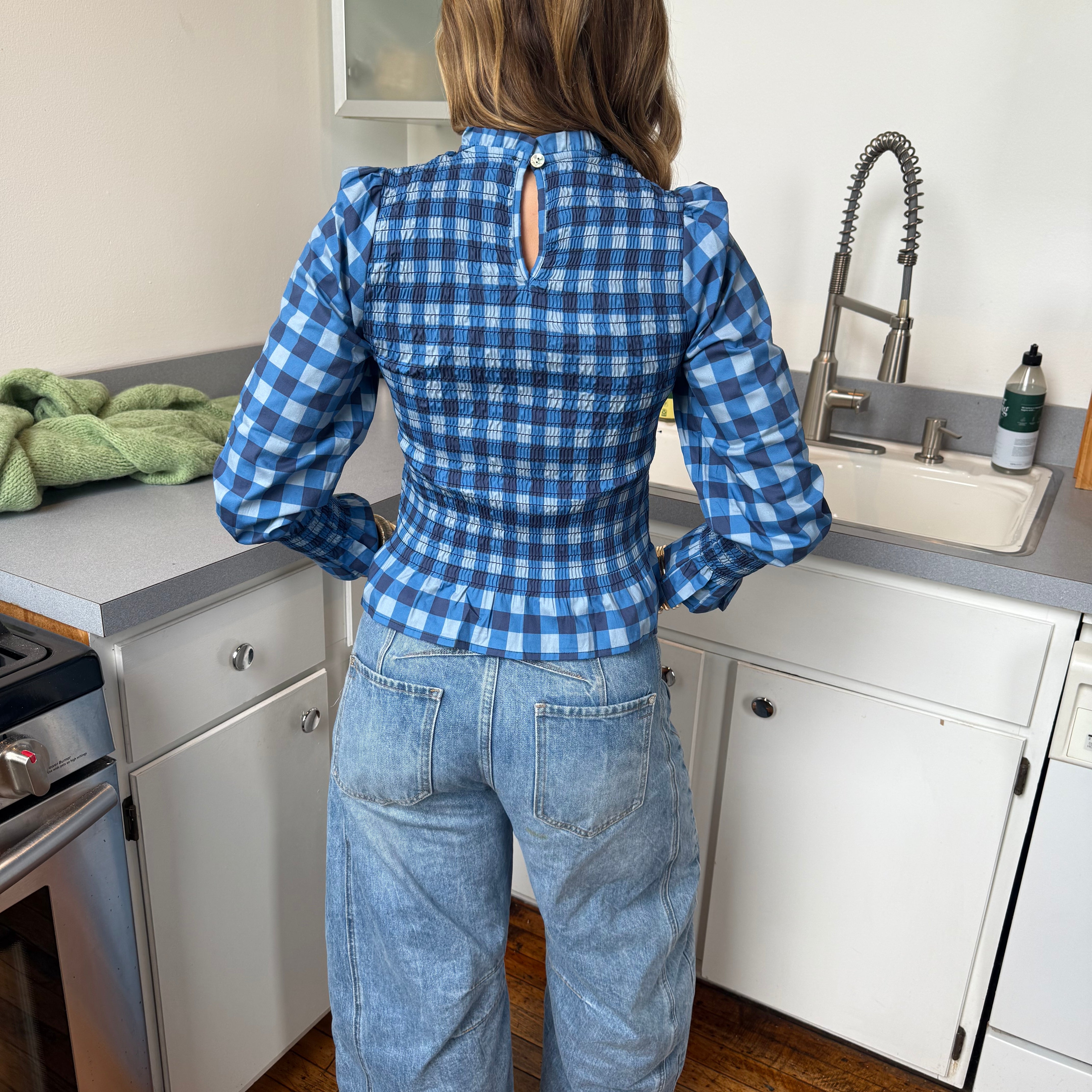 Chia Checkered Blouse