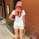 Green Paisley Shorts