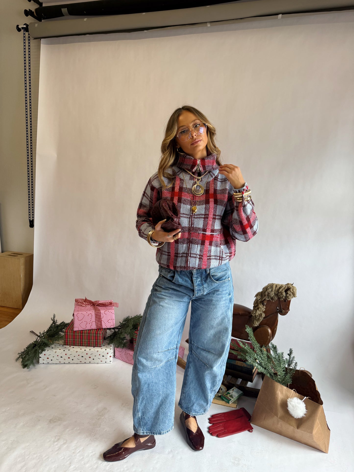 PREORDER Plaid Zip Up