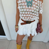 Floral Crochet Top