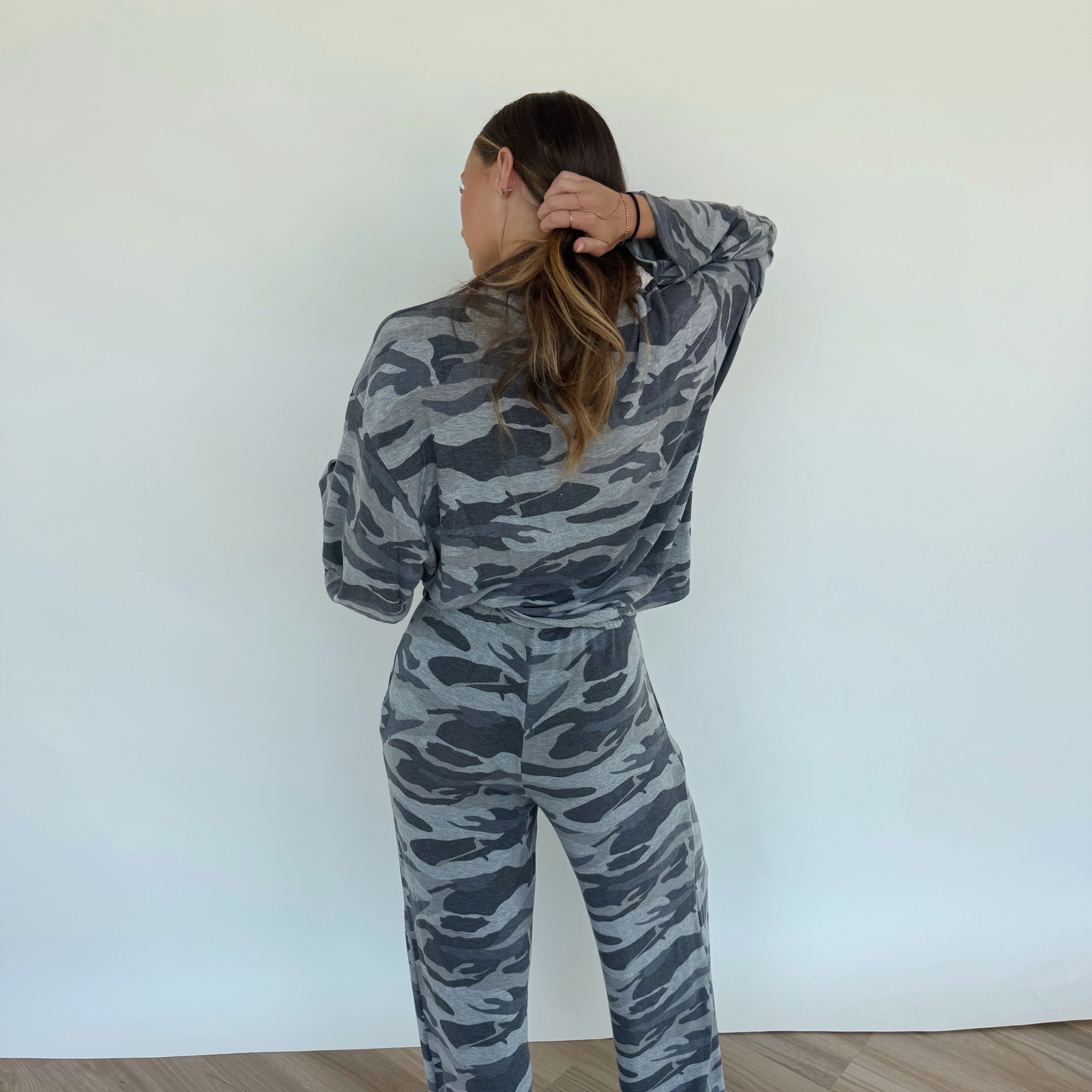 Grey Camo Lounge Set