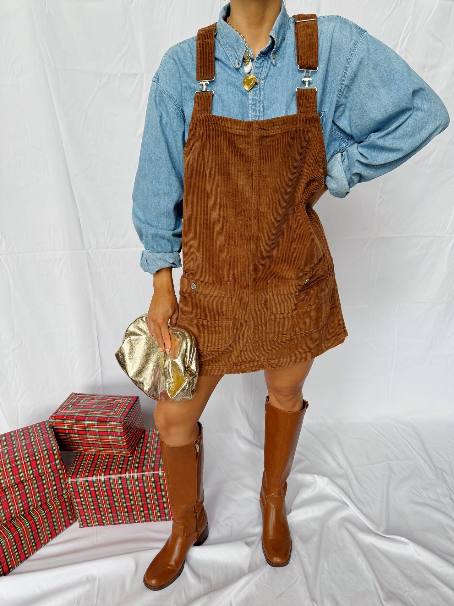 Corduroy Mini Dress