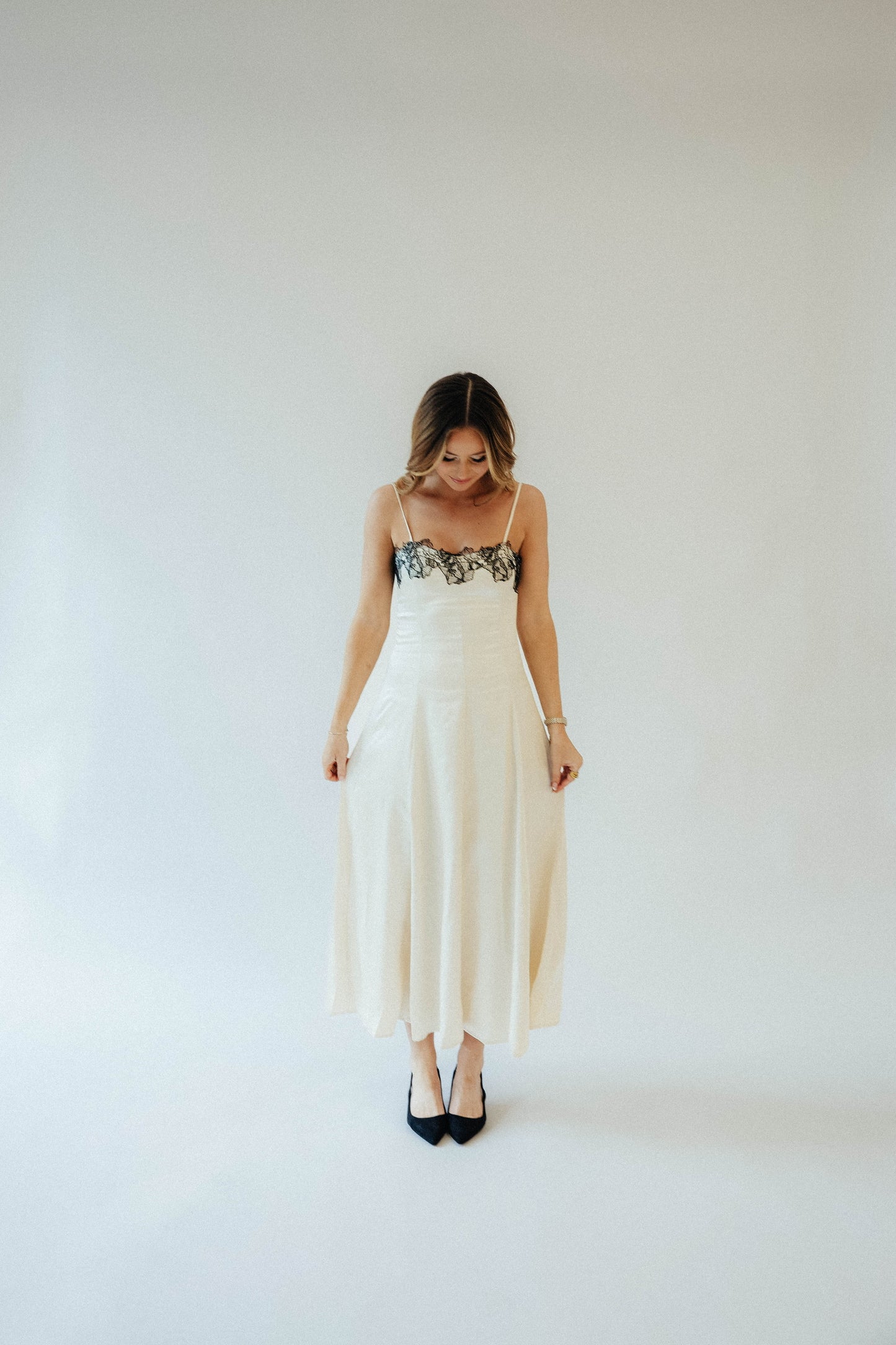 Champagne Midi Dress
