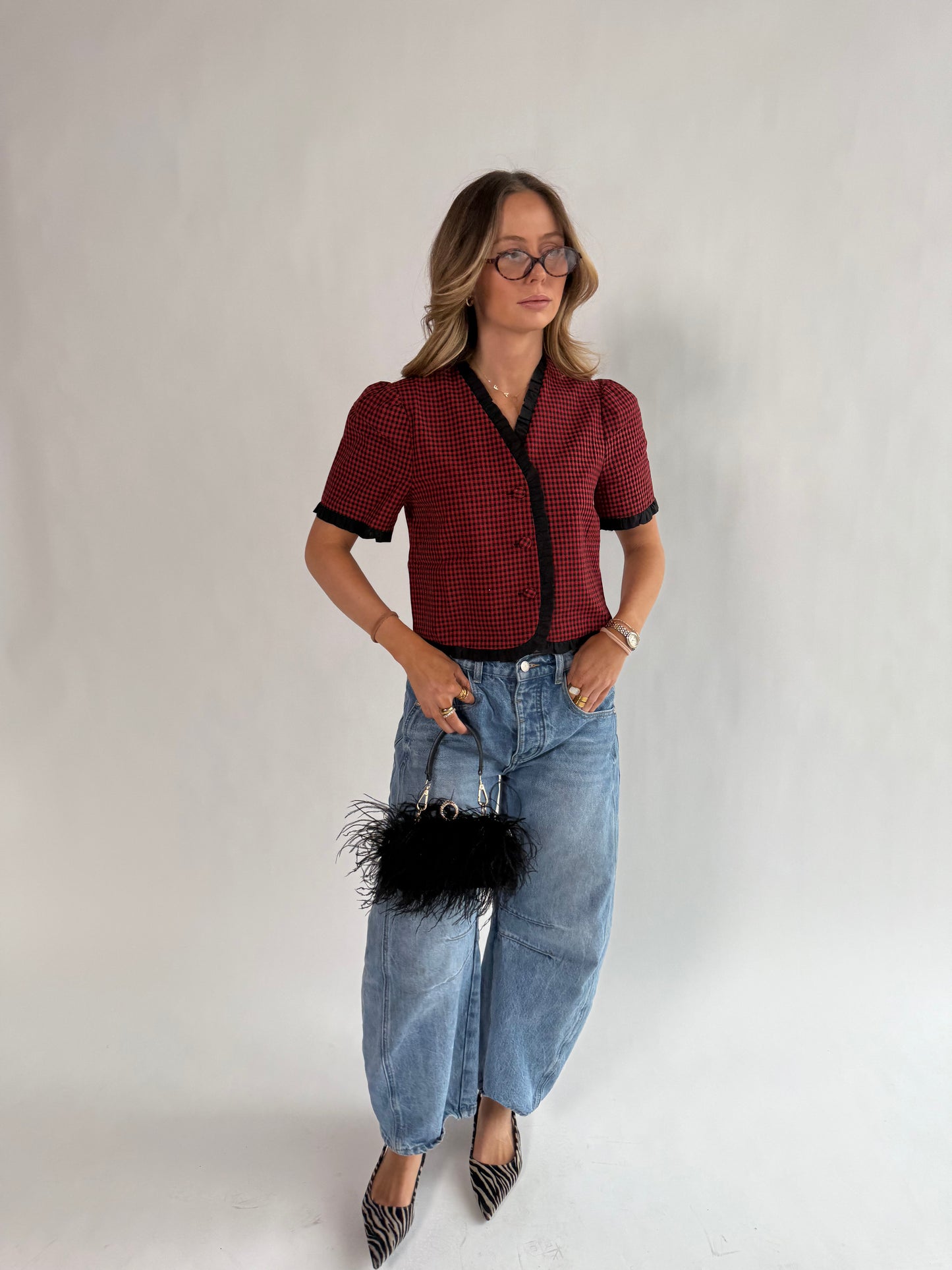 Scarlett Checkered Top