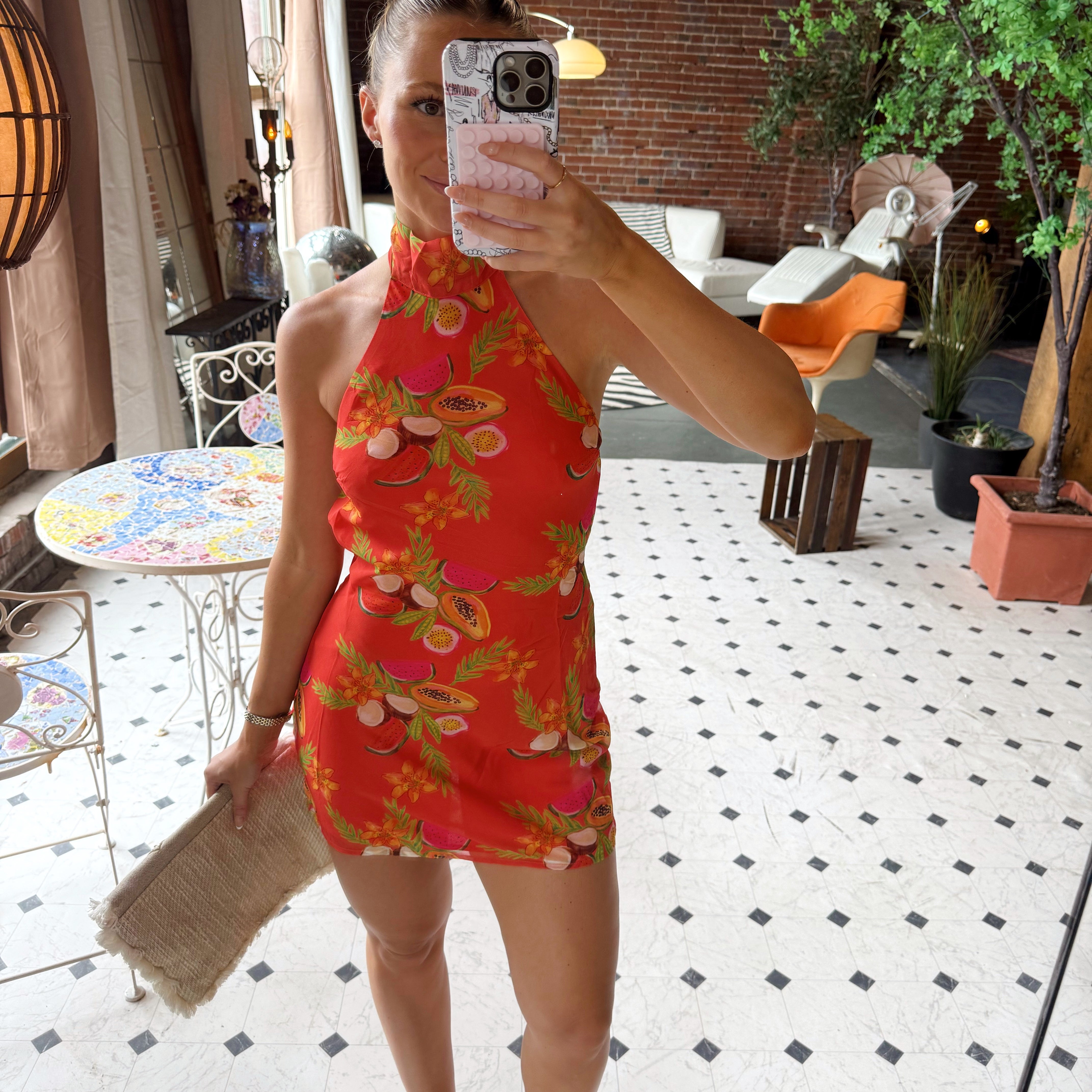 Island Nectar Halter Dres