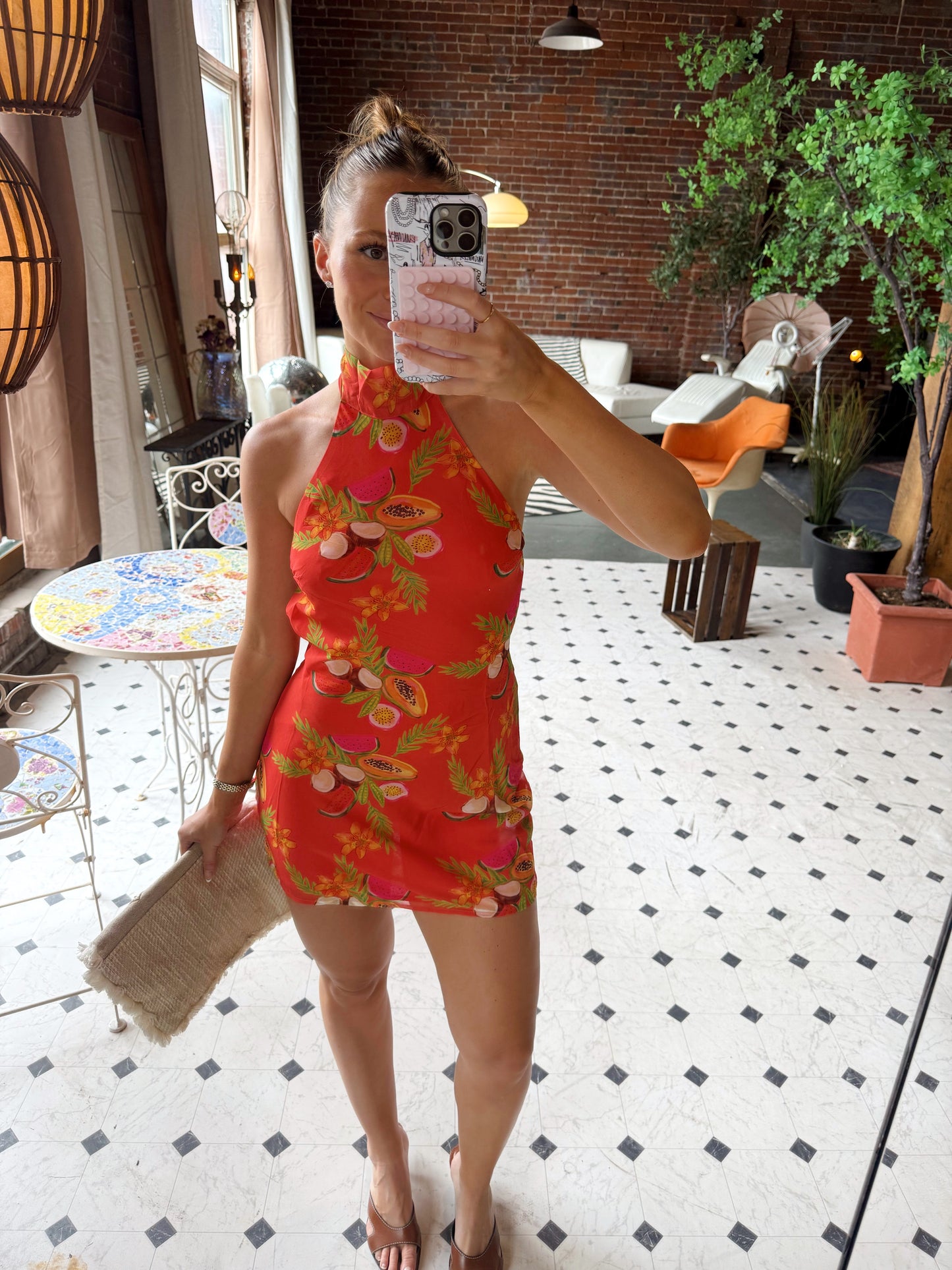 Island Nectar Halter Dres