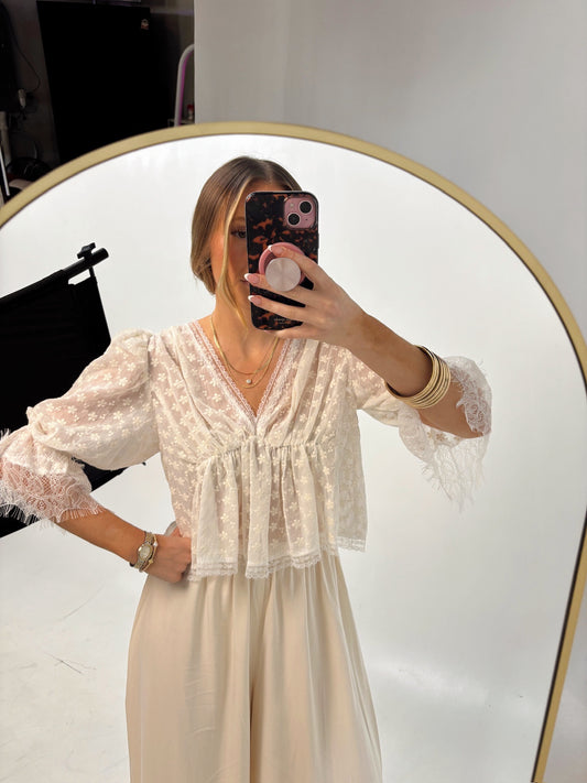 Lillyan Half Puff Sleeve Blouse